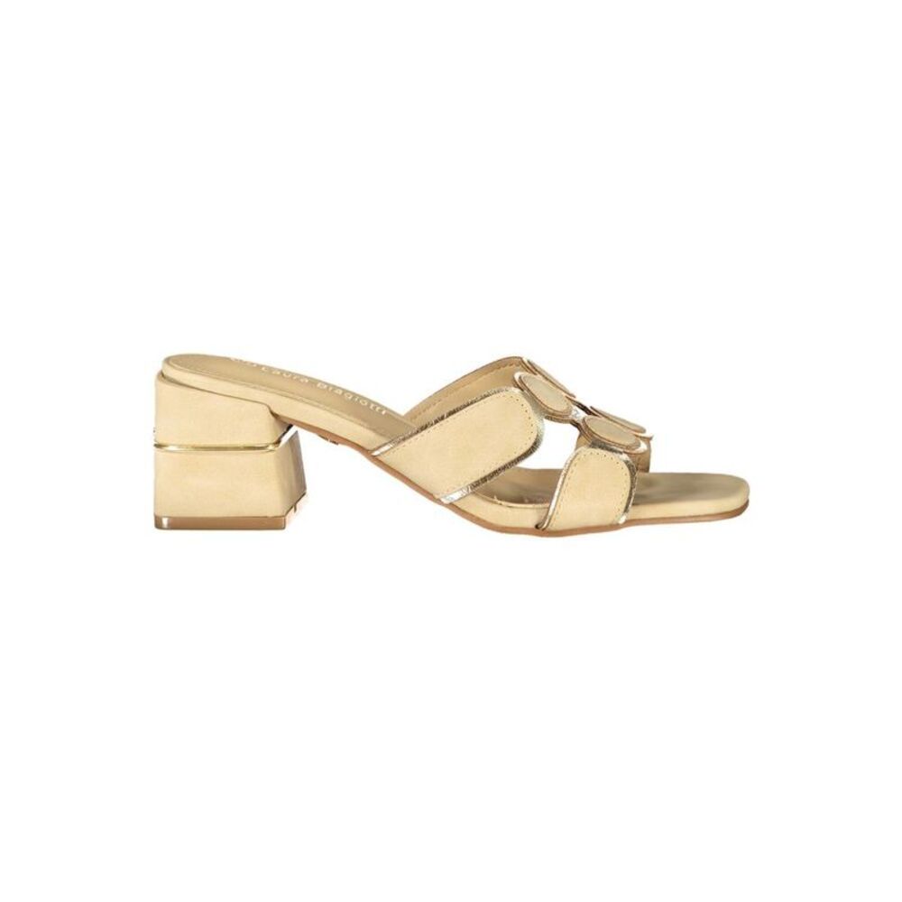 Laura Biagiotti Beige Polyurethane Women's Women's Sandal